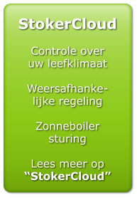 StokerCloud  Controle over uw leefklimaat  Weersafhanke- lijke regeling  Zonneboiler sturing  Lees meer op StokerCloud